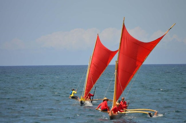 Hawaiian Sailing Canoes