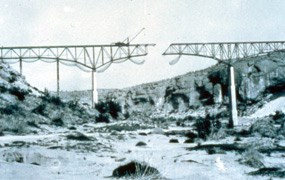 Pecos Viaduct near completion.