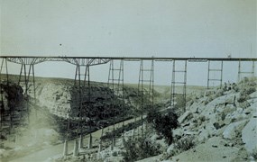 The completed Pecos Viaduct of 1892