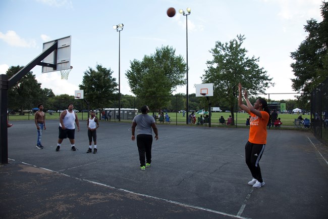 Basketball in Anacostia Park