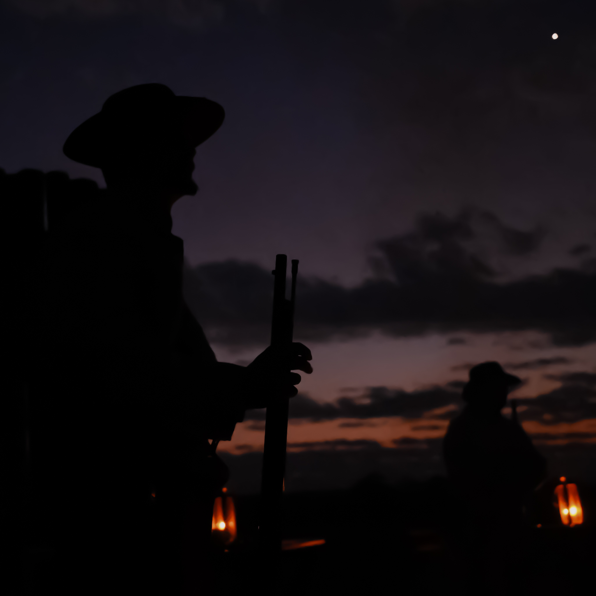 Silhouette of a Soldier