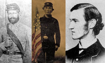 Historic photographs of Captain Henry Wirz, a Union POW, and Dorrance Atwater