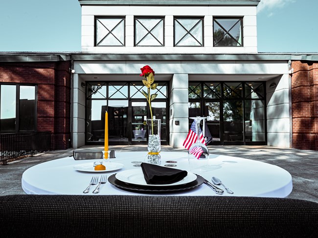 POW/MIA Recognition Day Table out the National Prisoner of War Museum.