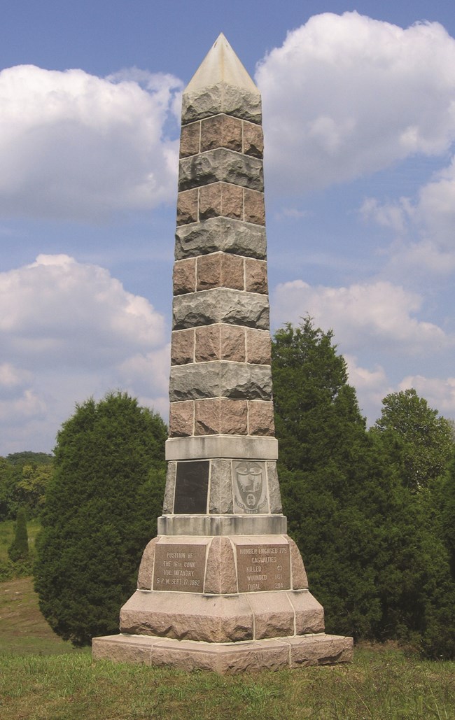 Photograph of the 16th Connecticut Monument