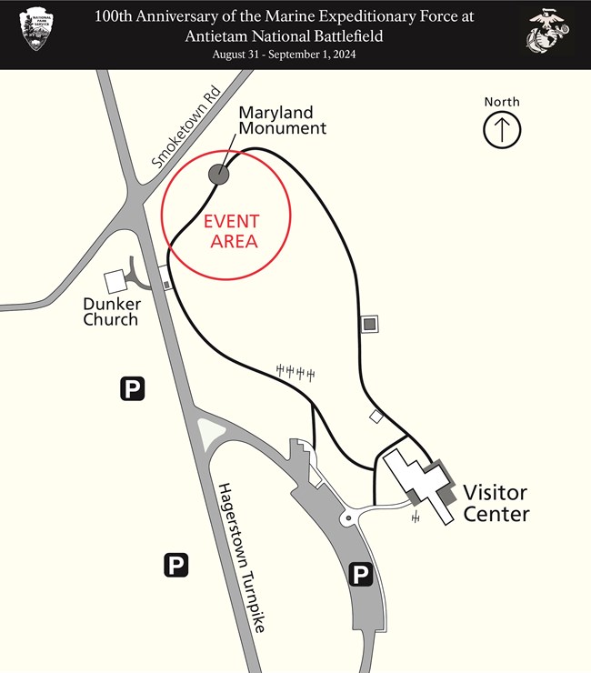 Event map for Marine Anniversary