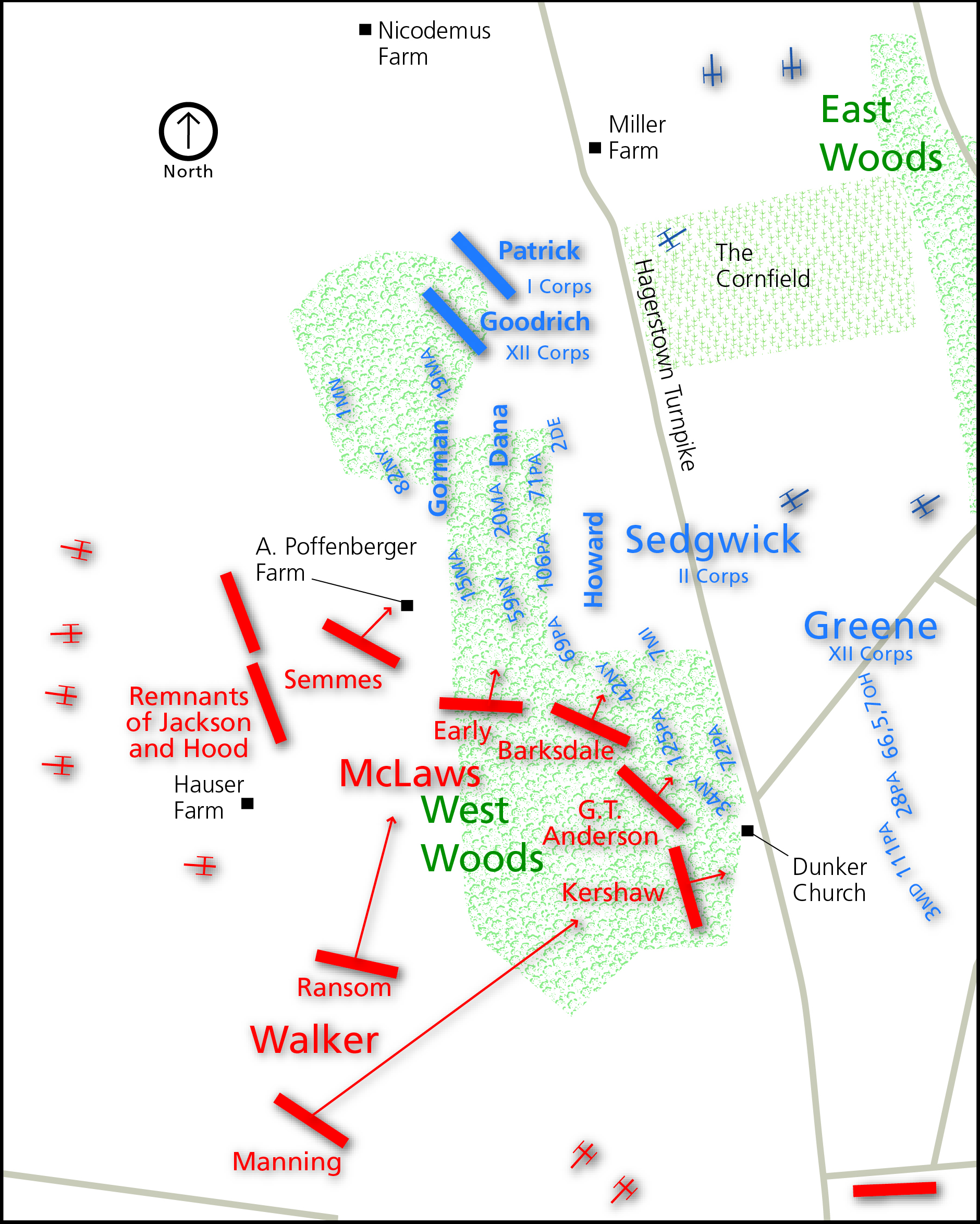 West Woods Battle Map