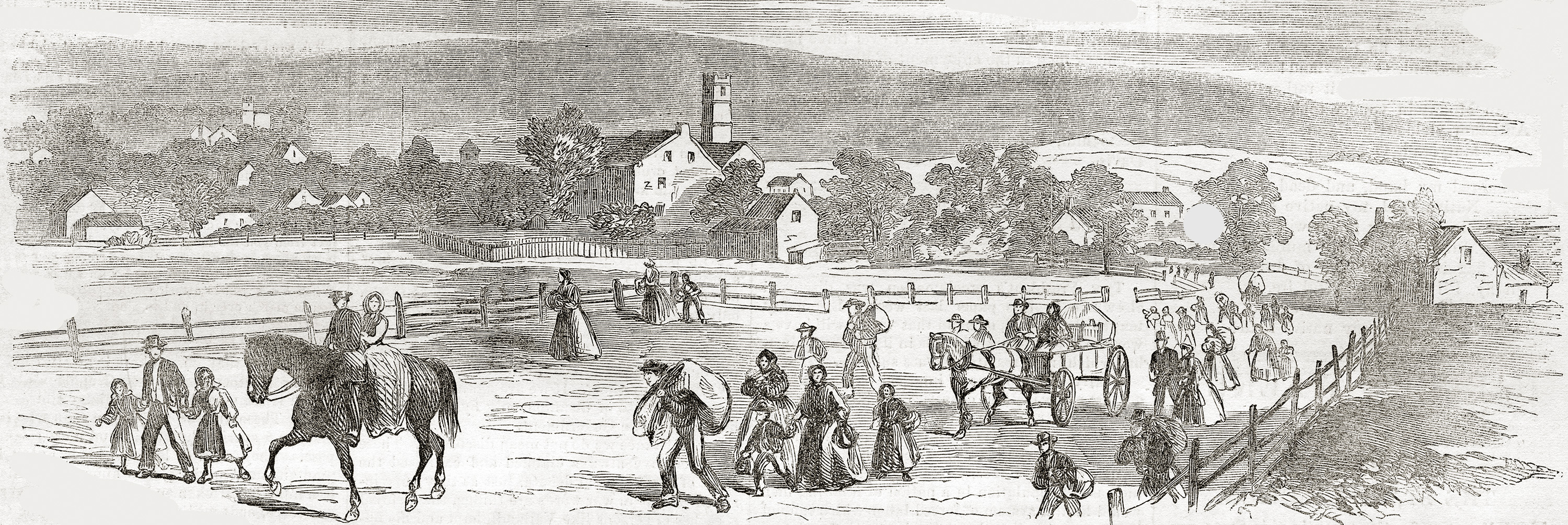 Townspeople fleeing Sharpsburg