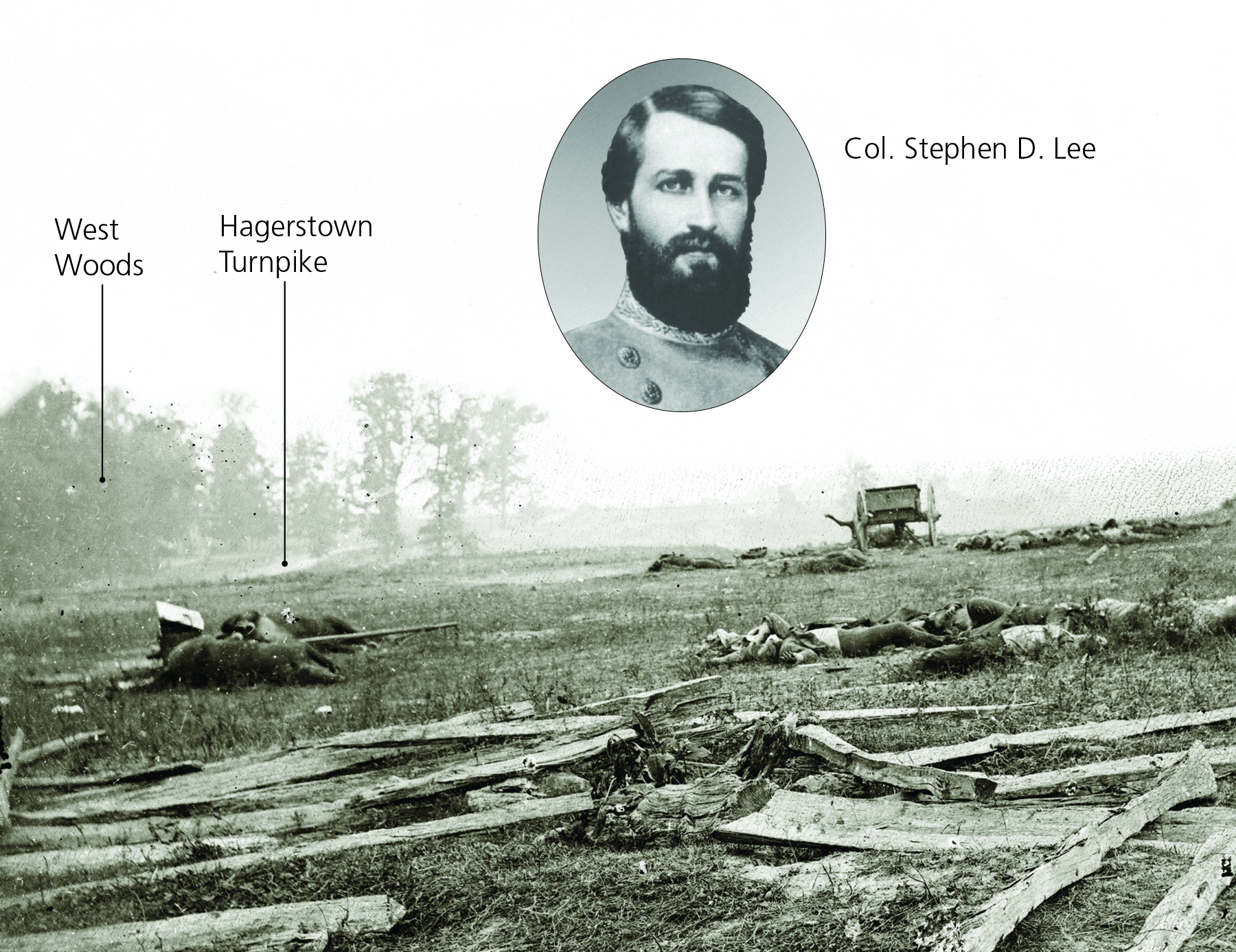 Historic image taken just north of where the visitor center is today