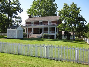 The McLean House at Appomattox Court House.