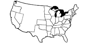 This map shows the states that made up the United States by the end of the Civil War in 1865.