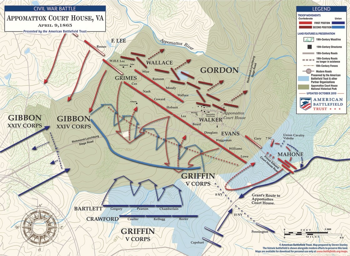 map of battle of appomattox        <h3 class=