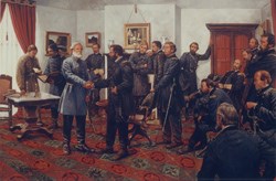 This Keith Rocco painting shows all the men that were known to be in the room during at least part of the meeting.