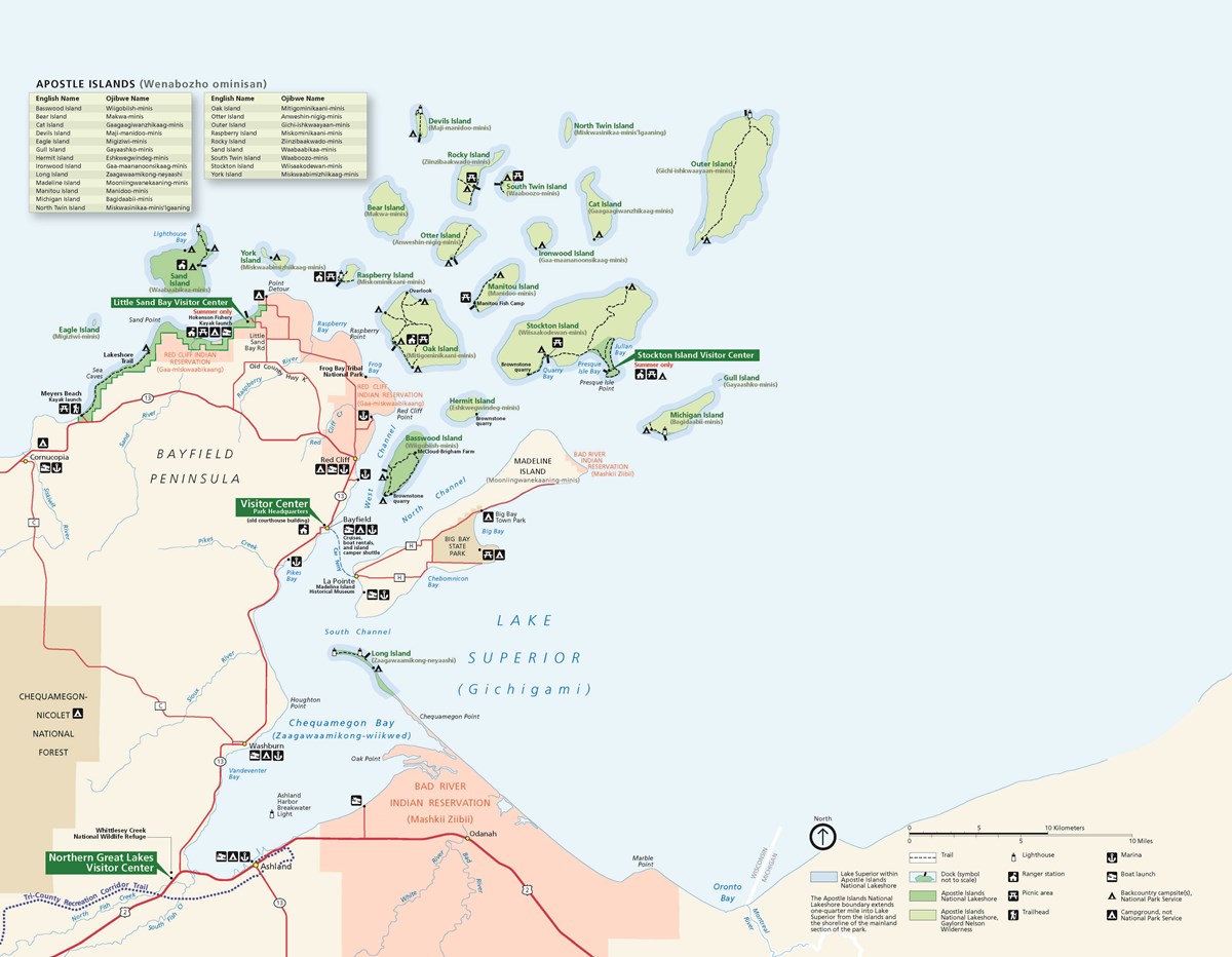 Ojibwemowin Audio - Place Names - Apostle Islands National Lakeshore (U ...