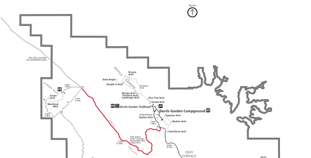 map showing Salt Valley Road closure area