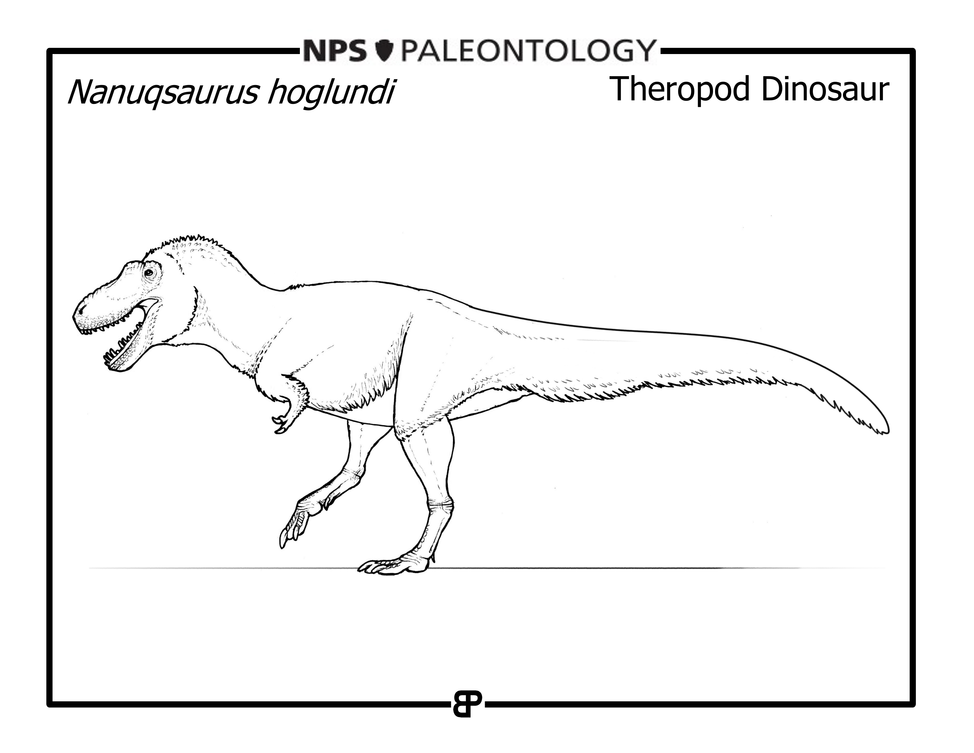line drawing of a dinosaur