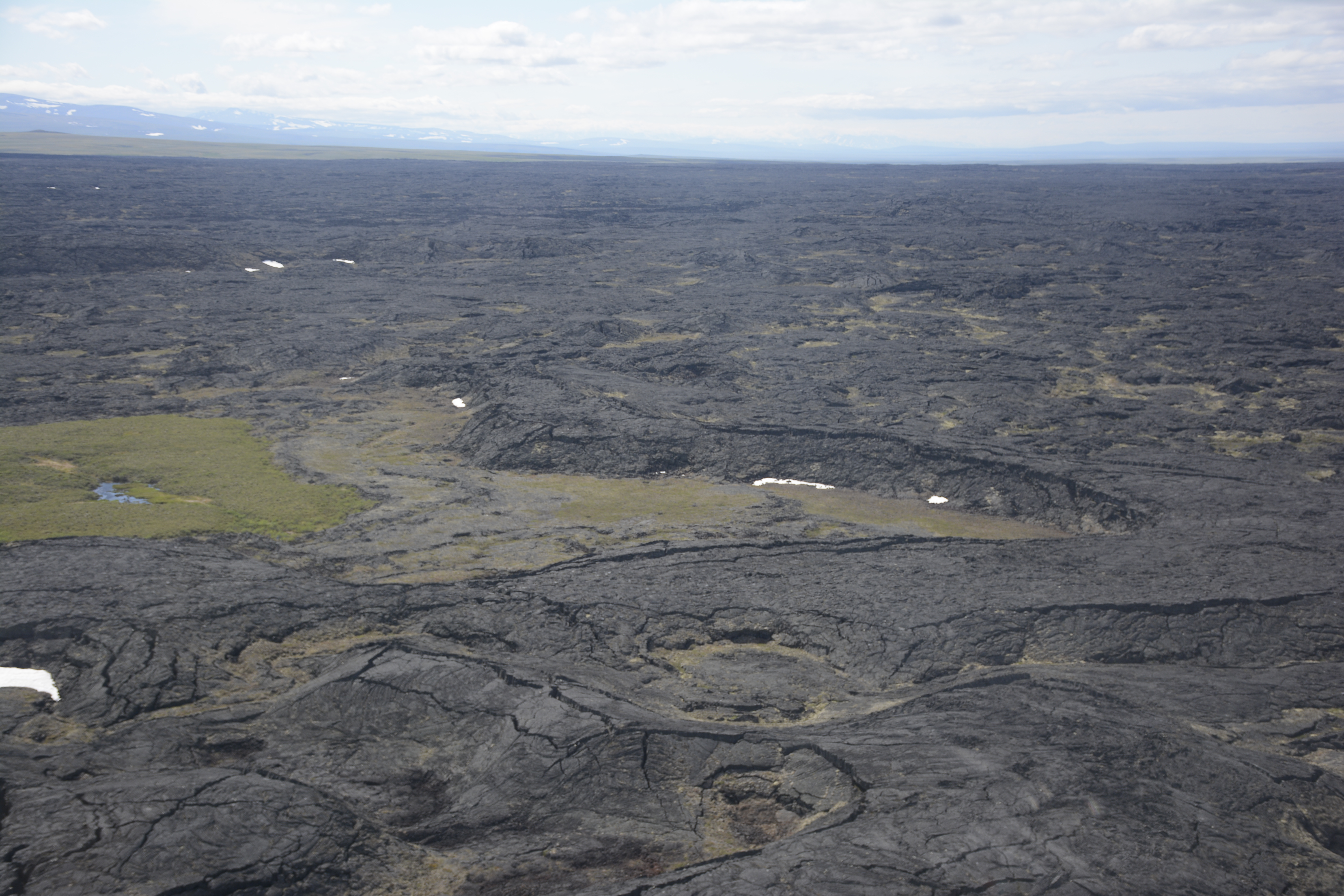 photo of a rolling volcanic landscape
