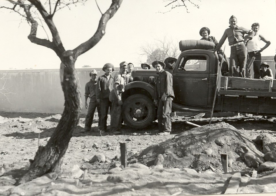 Civilian Conservation Corps at Tumacácori (U.S. National Park Service)