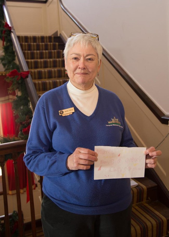 Volunteer Margaret at Hampton NHS.