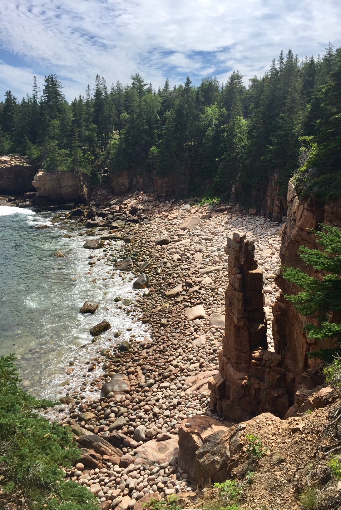 Monument Cove along the Park Loop Road