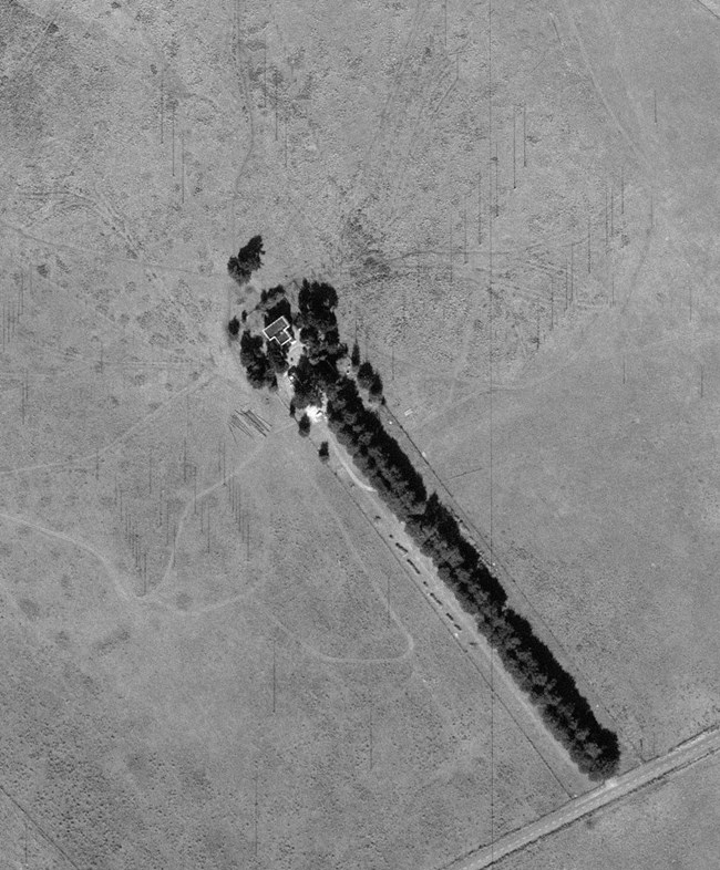 Aerial view of the Point Reyes Receiving Station, 1971