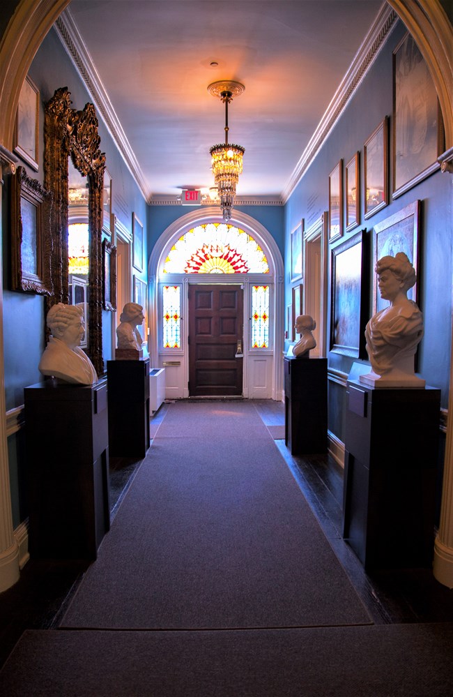 Entrance hallway of the Belmont Paul Women's Equality National Monument