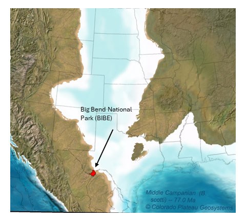 Map of the western interior seaway.