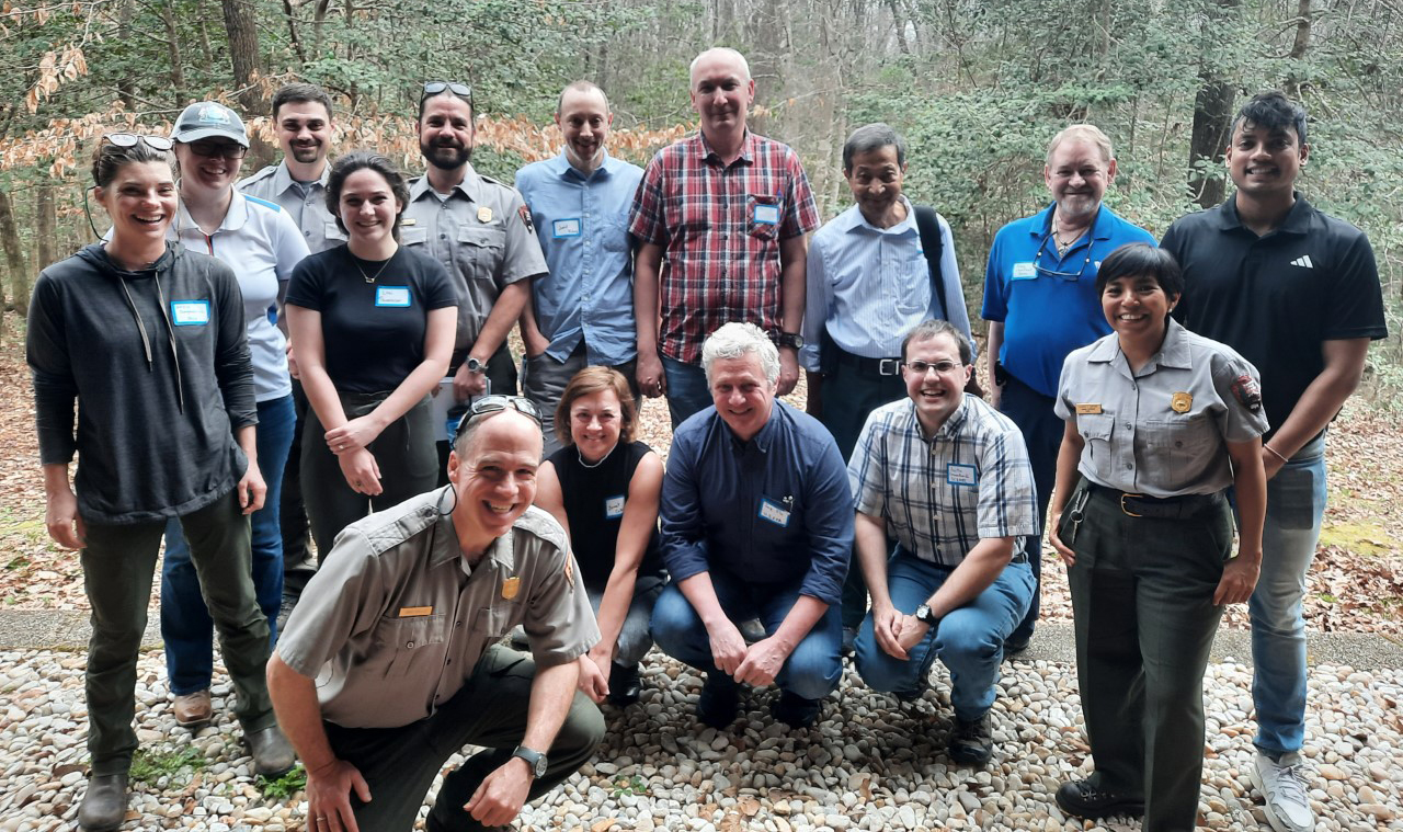 Group of people posing for a photo