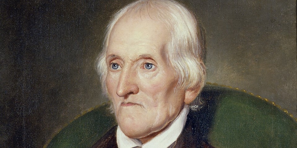 An aged Charles Thomson facing front-left.