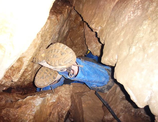 Cork-Skrew Crawl Space on the Off-Trail Tour