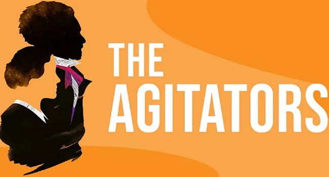 Logo for the Agitators podcast
