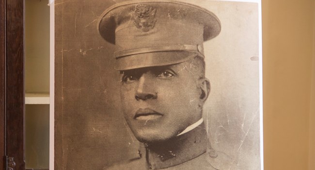 Historic Portrait of Charles Young in uniform