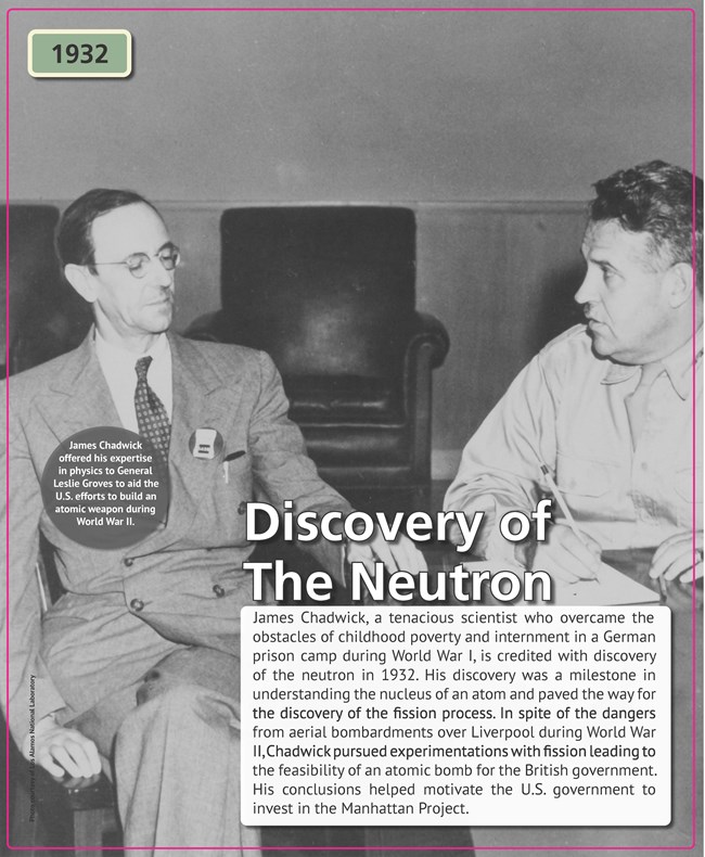 A slender man with his dark hair combed straight back wearing a pair of wirerimmed glasses sits beside a man in military attire.