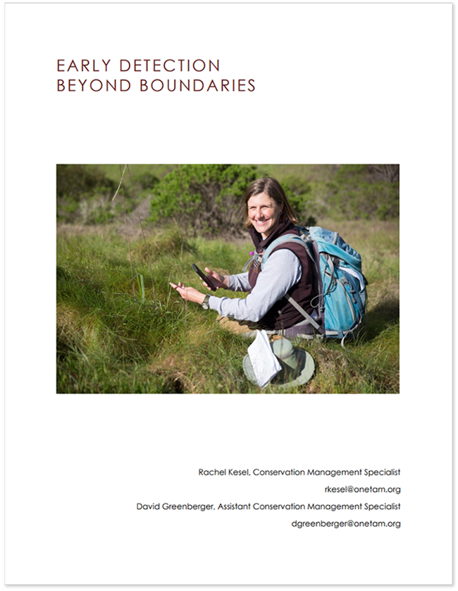 Cover page of "Early Detection Beyond Boundaries"