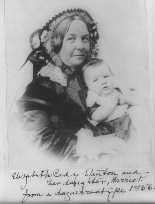 black and white portrait of a woman holding a child. LOC
