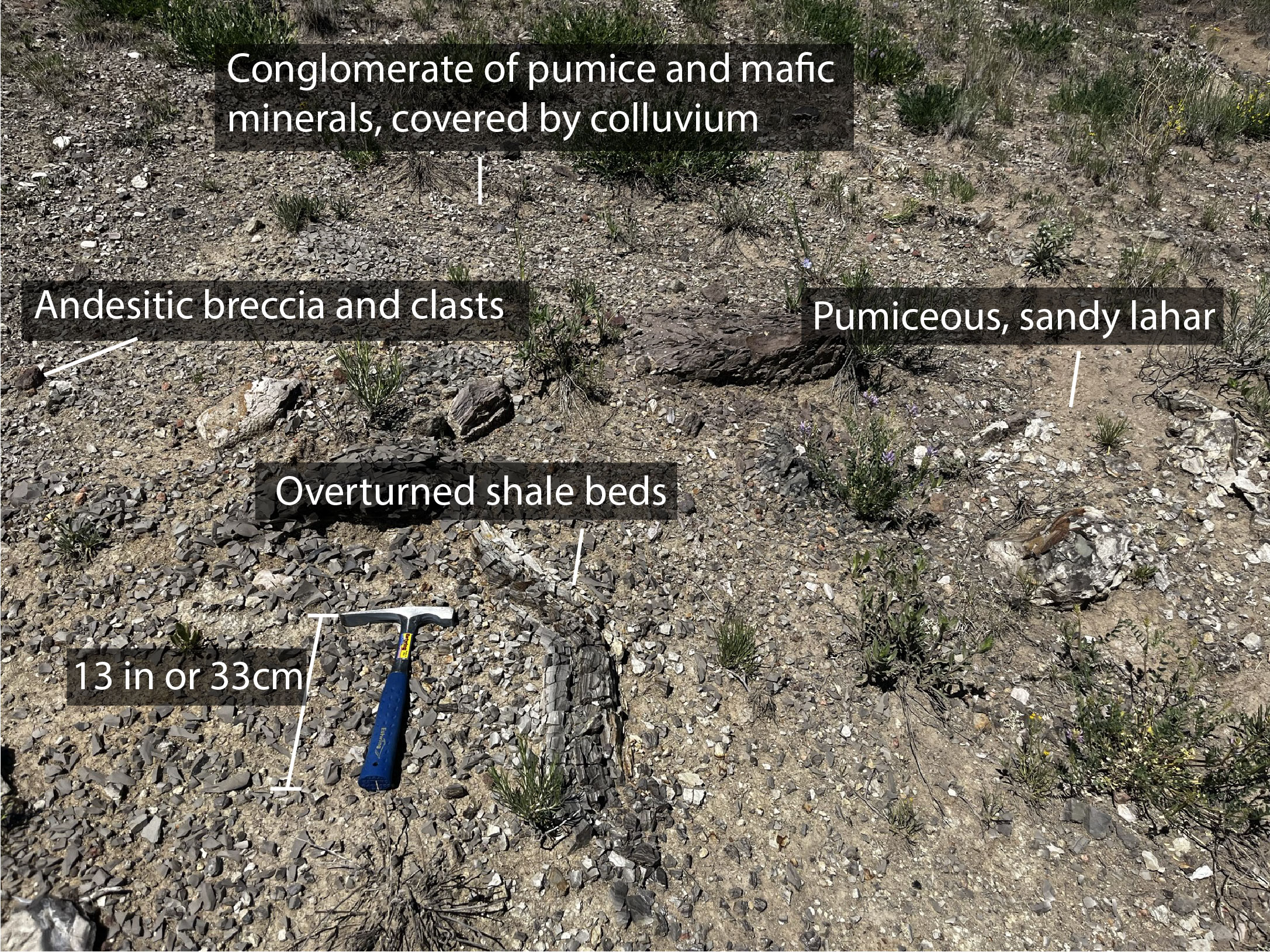 Phtoo of a rocky hill slope.