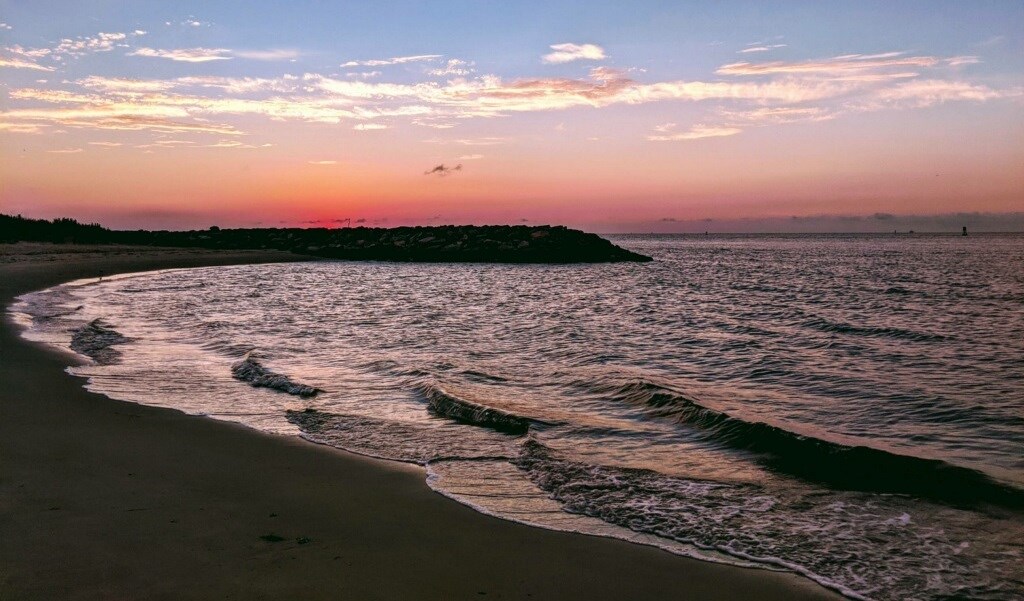 Beach at sunset