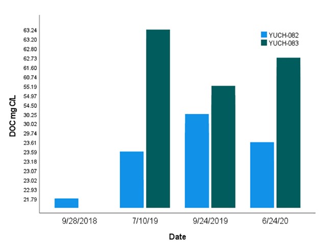 A graph showing DOC by date.
