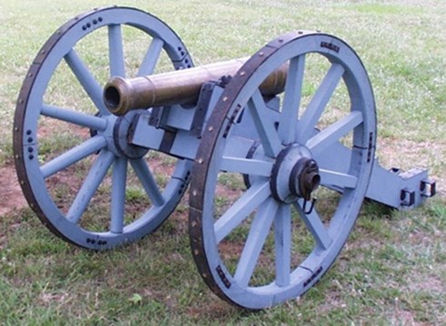 Grasshopper cannon with blue frame