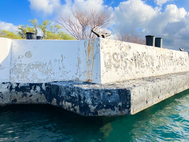 Mooring quay F6 prior to HPTC intervention.