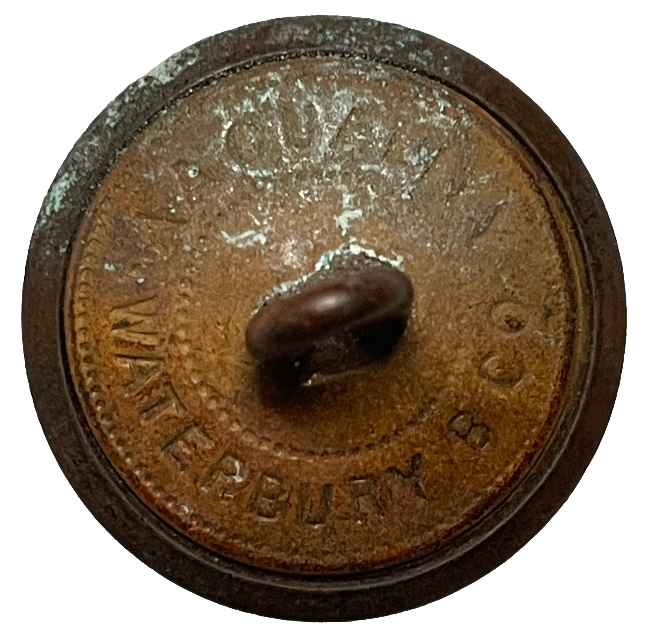 Button back with AA Quality Waterbury mark