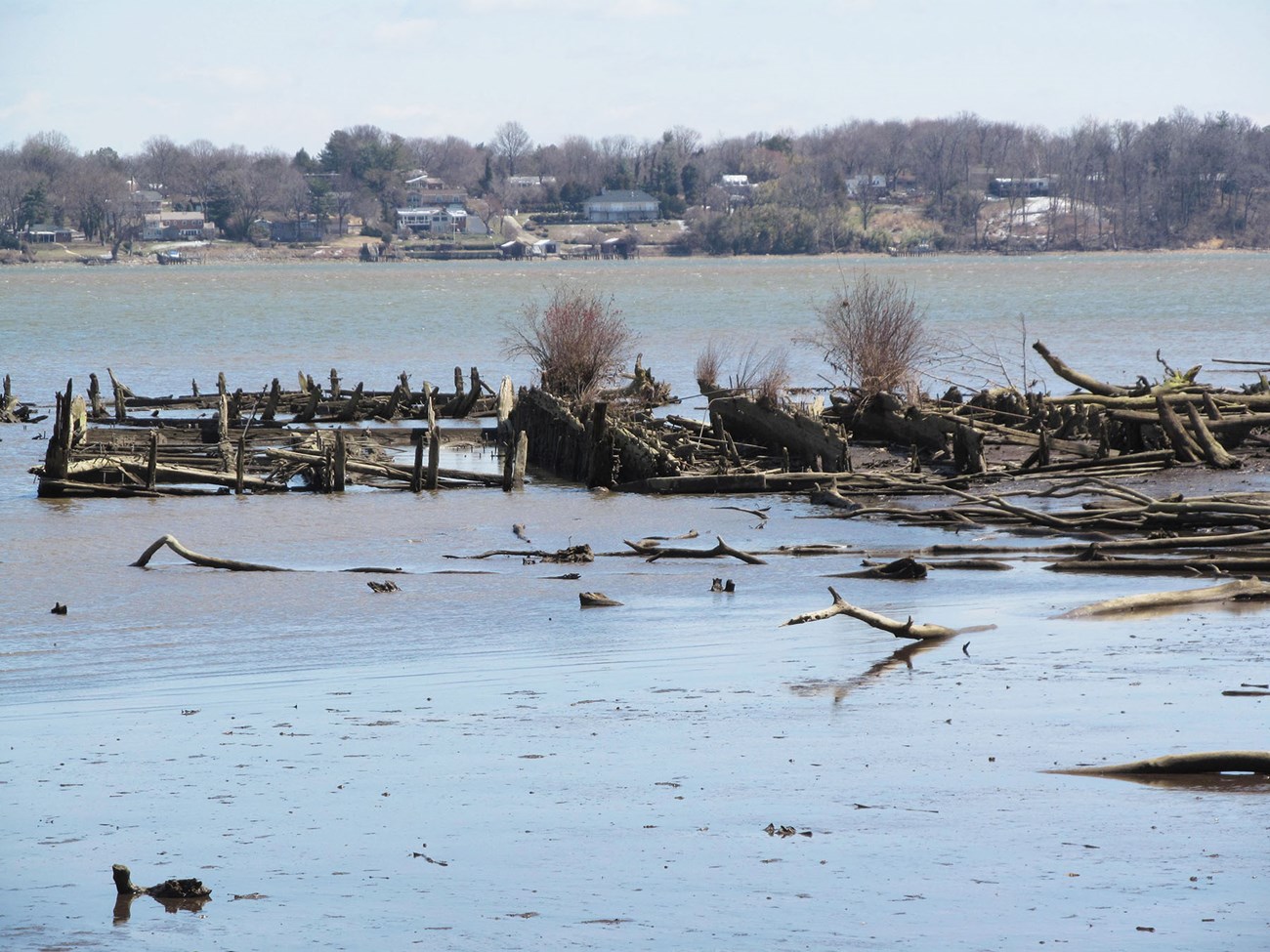 The remnant dyke structures at Dyke Marsh Wildlife Preserve, George Washington Memorial Parkway in Virginia are significant cultural resources threatened by water level rises and increased storm events.