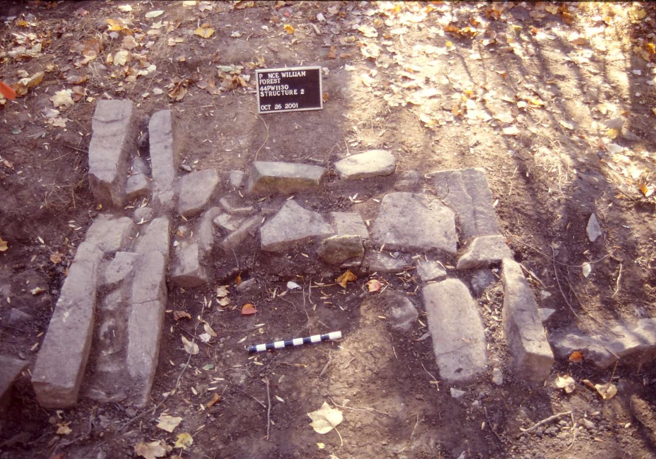 Bricks in a square arrangement