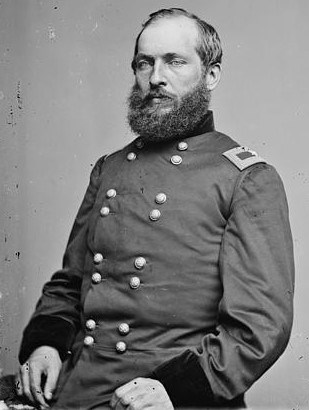 James Garfield seated wearing military uniform