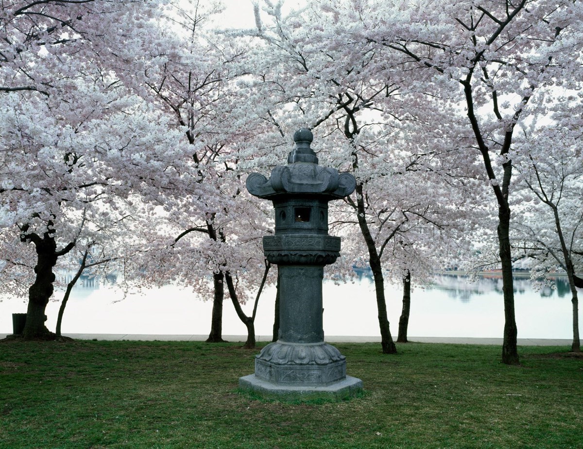 Stone statue of a Japanese-style lantern