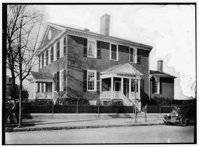 A large colonial-style house