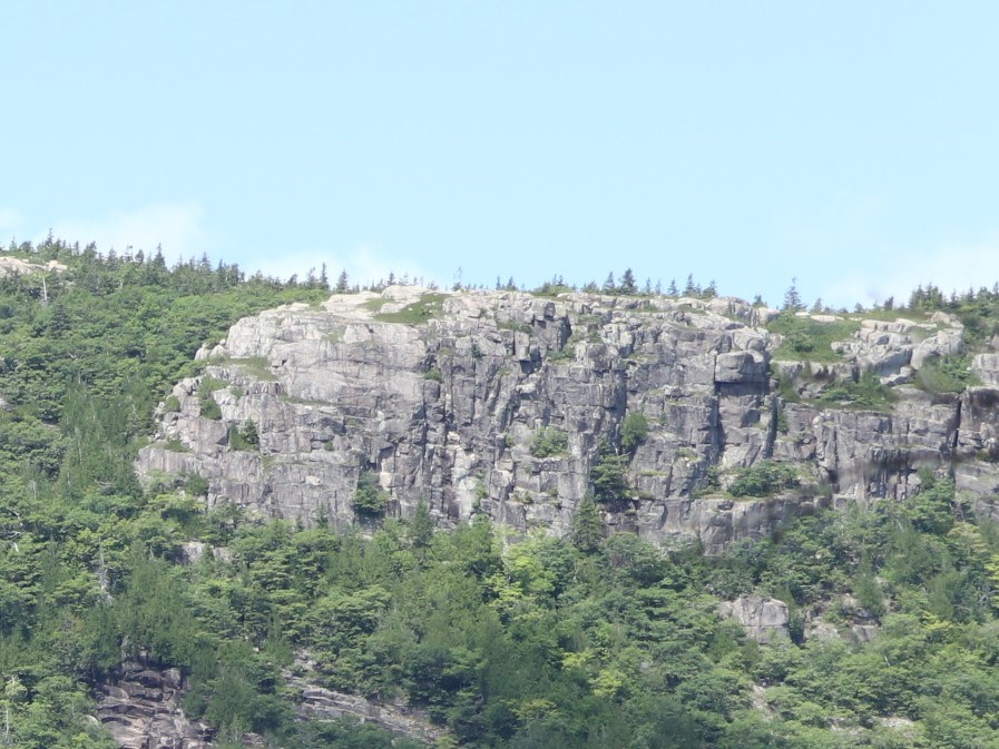 Cliffs on east face of Penobscot Mountain