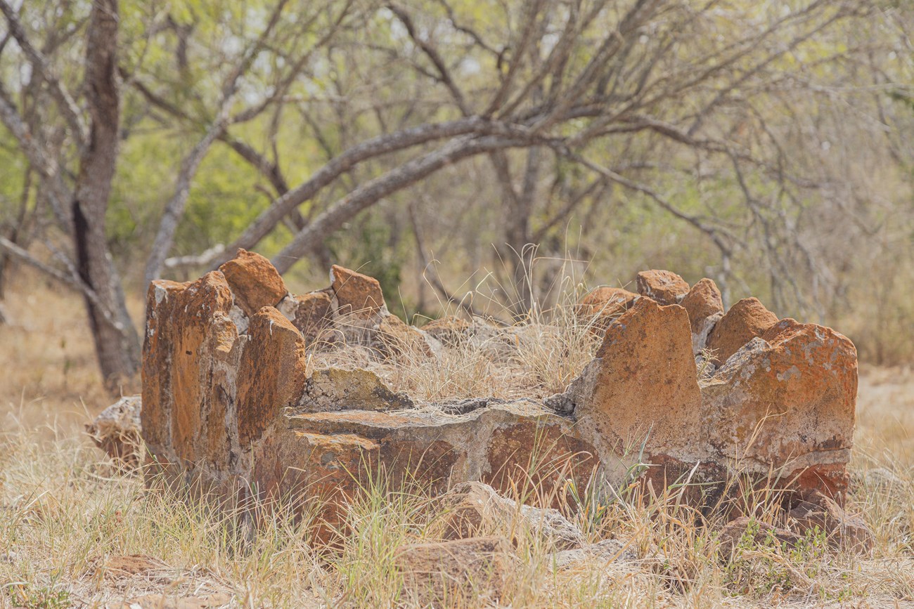 Stone ruins at rancho