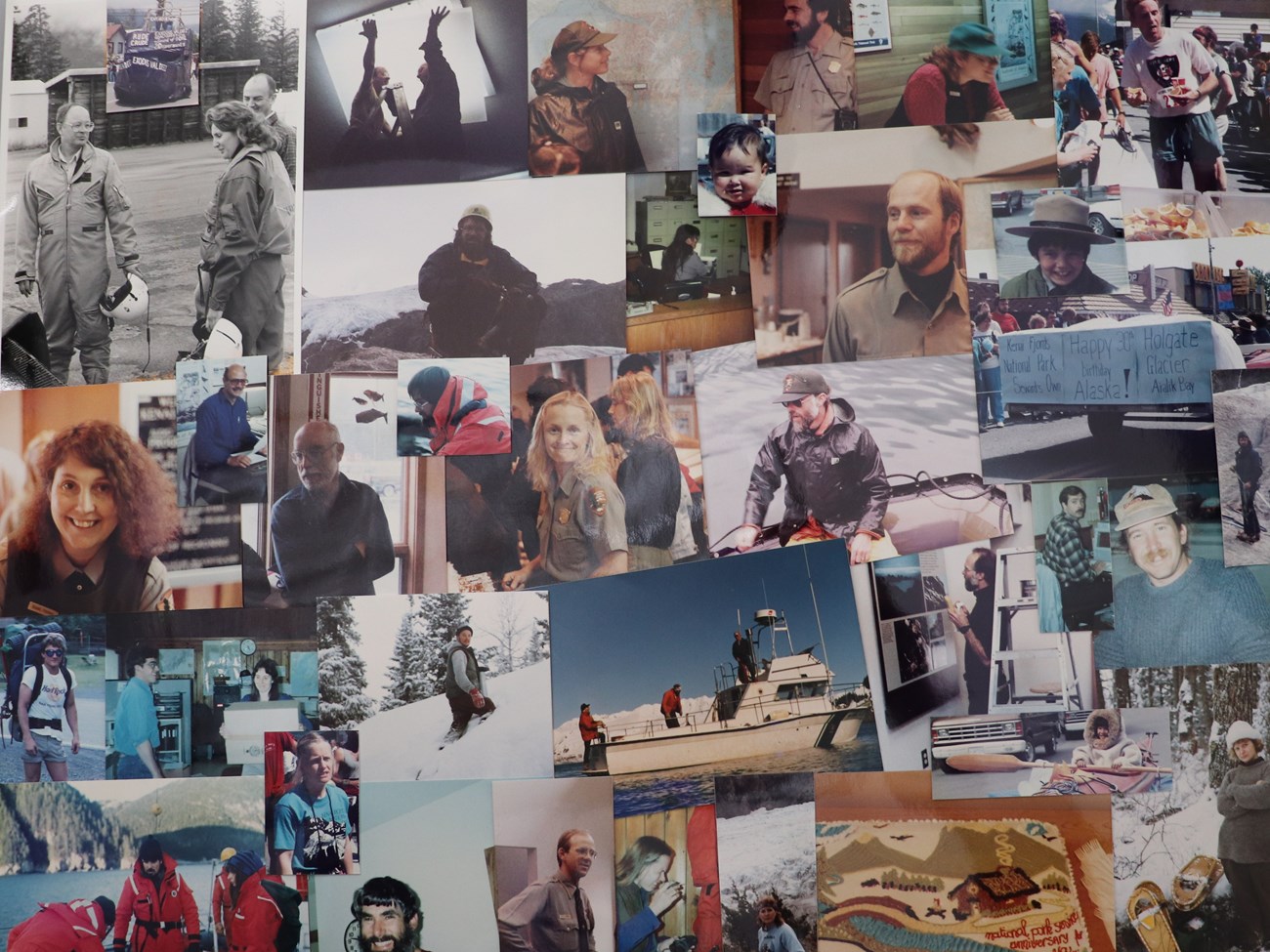 Collage of photos of rangers in and out of uniform