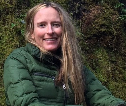 close up of woman with long blonde hair