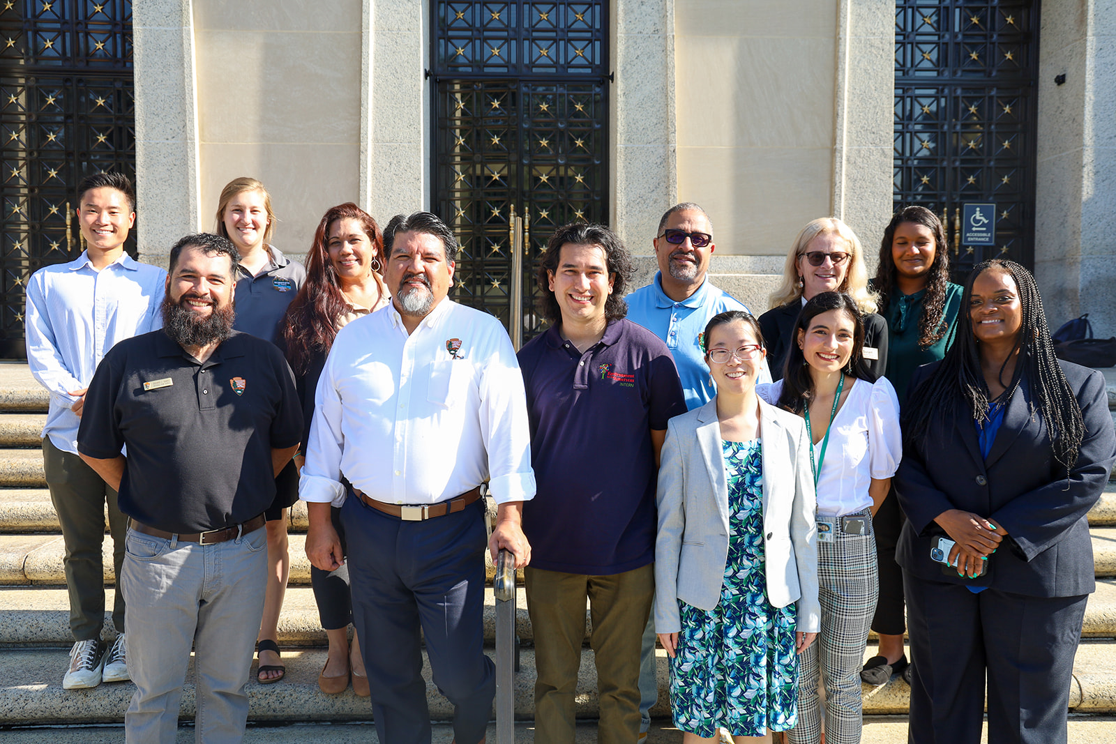 NPS staff with Environment for the Americas staff and the NPS Director
